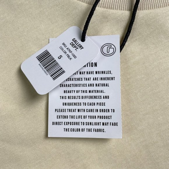 Gallery Cream Short Sleeve Splash Print Letter T-Shirt - Picture 10 of 13